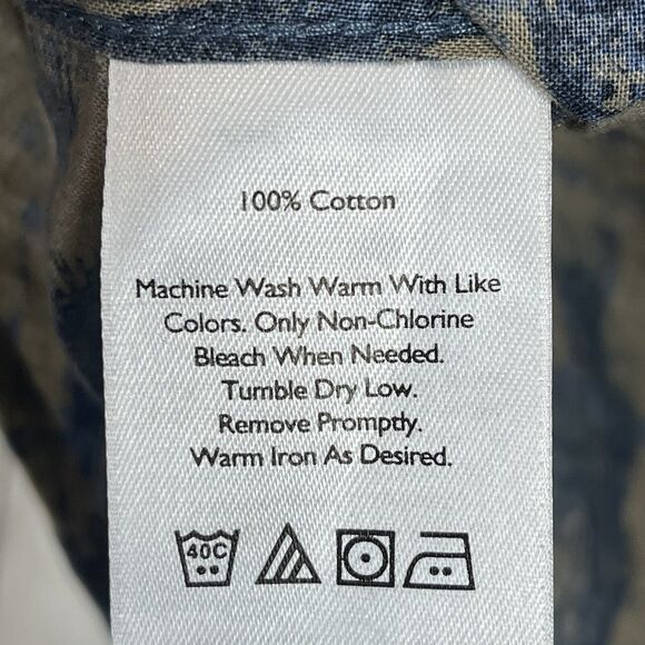 Eddie Bauer Shirt Men Medium Multi Fishing Button Down Classic Fit Outdoor Camp - Picture 4 of 9